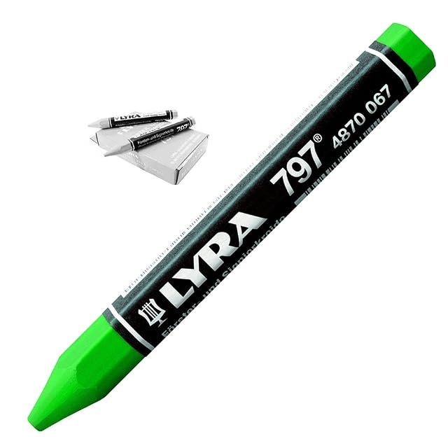 Ceras de marcado forestal verdes bauCompany24 en un haz