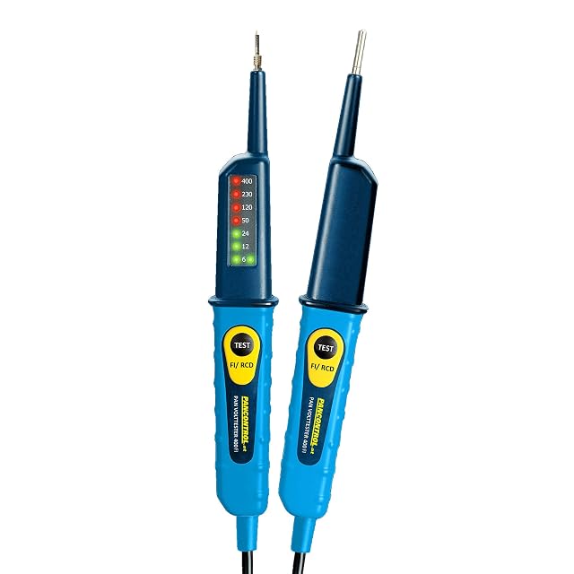 Comprobador PANCONTROL PAN Volttester 400 FI con su indicación LED con código de color